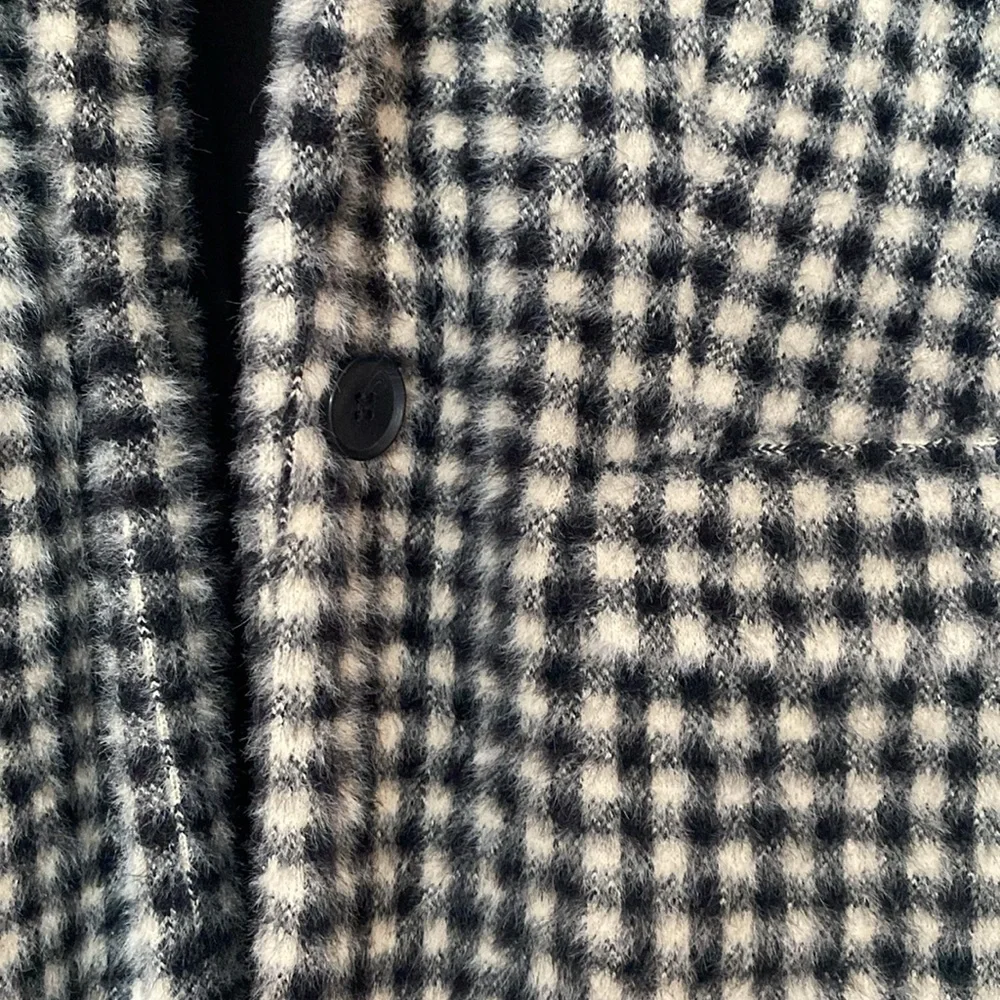 Loft petite checkered peacoat - Picture 3 of 3